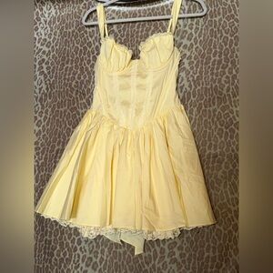 Yellow Corset Dress